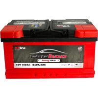 Акумулятор автомобільний CARBON 100 Ah/12V Euro короткий (CRB100-L4-00)