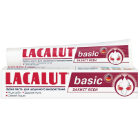 Зубна паста Lacalut Basic Захист ясен 75 мл (4016369961605)