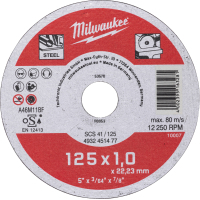 Круг відрізний Milwaukee по металу SCS 41/125х1, 125 мм (4932451477)