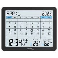 Настільний годинник Technoline календар WT2600 Black (DAS302467)