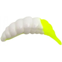 Силікон рибальський FishUP Ozi 1.2" 131 - White/Hot Chartreuse, cheese taste (10шт/уп) (1864.14.16)