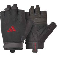 Рукавички для фітнесу Adidas Essential Training Gloves ADGB-15001RD чорний, червоний S (885652025843)