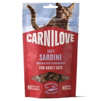 Ласощі для котів Carnilove Soft Snack Sardine with Strawberry 50 г (8595602582556)