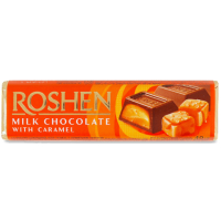 Батончик Roshen шоколадний з карамельною начинкою 40 г (617041)