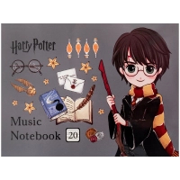 Зошит Kite для нот Harry Potter, А5, 20 аркушів (HP26-405)