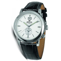 Наручний годинник Seculus 9537.1.620 white, ss, black leather