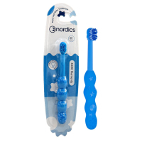 Дитяча зубна щітка Nordics Baby 4080 Soft блакитна (3800501908228)