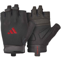 Рукавички для фітнесу Adidas Essential Training Gloves ADGB-15000RD чорний, червоний XS (885652027755)