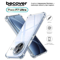 Чохол до мобільного телефона BeCover Anti-Shock Poco F7 Ultra Clear (713808)