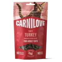 Ласощі для котів Carnilove Soft Snack Turkey with Catnip 50 г (8595602582549)