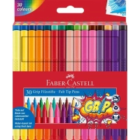 Фломастери Faber-Castell тригранні Grip felt-tip pen, 30 кольорів (29902)