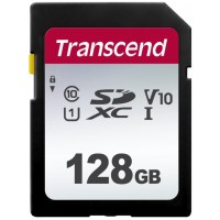 Карта пам'яті Transcend 128GB SDXC class 10 UHS-I U1 V10 (TS128GSDC300S)
