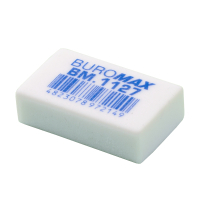 Гумка Buromax прямокутна, 31х19х9 мм біла (BM.1127)