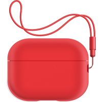 Чохол для навушників Armorstandart Silicone Case with straps для Apple Airpods Pro 2 Red (ARM68614)
