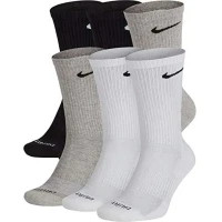 Шкарпетки Nike U NK ED PLS CSH CRW 6PR-132 SX6897-965 46-50 6 пар Білий/Чорний/Сірий (195241138756)