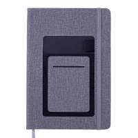 Книга записна Buromax COMFORT А5 96 аркушів крапка, сірий (BM.295309-09)