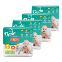 Підгузки Dada Extra Soft 3 Midi (6-11 кг) 136 шт. (4 упаковки по 34 шт) (4820174989613)