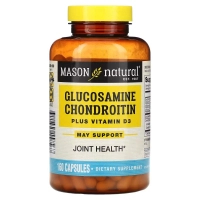Вітамінно-мінеральний комплекс Mason Natural Глюкозамін, хондроїтин та вітамін D3, Glucosamine Chondroitin Plus Vitami (MAV-15856)