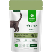 Вологий корм для кішок Nature's Protection Prime Sterilised Adult Cats Turkey, Pheasant and Cranberries 85 г (NPPR70468)