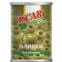 Овочева консервація Oscar foods Оливки без кісточки 400 г (8413552051406)