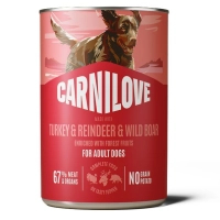Консерви для собак Carnilove Turkey & Reindeer & Wild boar 400 г (8595602582846)