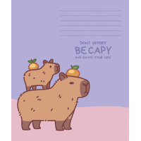 Зошит Школярик Capybaras 12 аркушів клітинка (012-3629K)