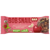Батончик дитячий Bob Snail Яблуко, вишня, кеш’ю та кріспи кіноа 35 г (1740729)