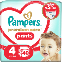 Підгузки Pampers Premium Care Pants Розмір 4 (9-14 кг) 40 шт (8006530320009)