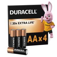 Батарейка Duracell AA лужні 4 шт. в упаковці (5000394052536 / 81551270)