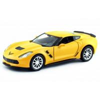 Масштабна модель автомобіля Uni-Fortune CHEVROLET CORVETTE C7 жовтий (554039М(С))