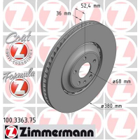 Гальмівний диск ZIMMERMANN 100.3363.75