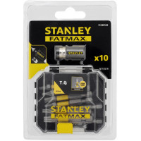 Набір біт Stanley FatMax, Torx, T10, T15, T20, T25, T30, Т40, L = 50 мм, 10 шт, кейс (STA88566)