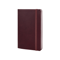 Книга записна Optima А5 VIVELLA, м’яка обкладинка, гумка, білий блок лінія, бордо (O27104-18)