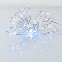 Гірлянда YES! Fun Нитка на мідному дроті 40 LED Холодно-біла 4 м Статична на Батарейках (975028)