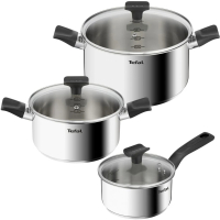 Набір посуду Tefal Delicious, 6предметів, нержавіюча сталь, бакеліт, скло (B925S655)
