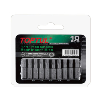 Набір біт Toptul 1/4" L25мм T40 10шт. (FSEA0840G)