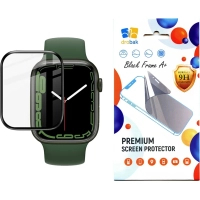 Скло захисне Drobak Apple Watch Series 10 46mm Black Frame A+ (323231)