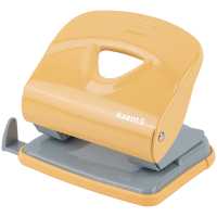 Діркопробивач Axent Exakt-2 металевий, 30арк, Earth colors жовтий (3930-26-A)