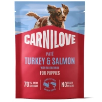 Консерви для собак Carnilove Turkey & Salmon with Blueberries Puppies 300 г (8595602583706)