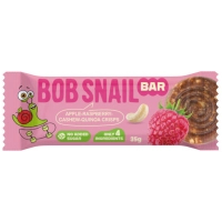 Батончик дитячий Bob Snail Яблуко, малина, кеш'ю та кріспи кіноа 35 г (1740726)
