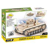 Конструктор Cobi Друга Світова Війна Танк Panzer III, 292 деталей (COBI-2712)