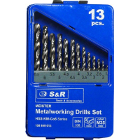 Набір свердл S&R 1.5-6.5мм MEISTER Co5 13шт (108849013)