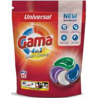 Капсули для прання Gama 4 in 1 Universal 60 шт. (8435495836728)