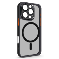 Чохол до мобільного телефона Armorstandart Unit MagSafe SE Apple iPhone 16 Pro Black Orange (ARM81147)
