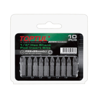 Набір біт Toptul 1/4" L25мм PZ1 10шт. (FSCA0801G)
