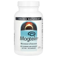Мінерали Source Naturals Магній L-треонат, Magtein, Magnesium L-Threonate, 90 капсул (SNS-02485)
