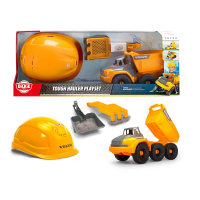 Ігровий набір Dickie Toys Вольво. Самоскид з каскою та лопатою, 26 аксесуарів (3729014)