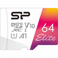 Карта пам'яті Silicon Power 64GB microSDXC class 10 UHS-I U1 A1 Elite Color (SP064GBSTXBV1V20SP)