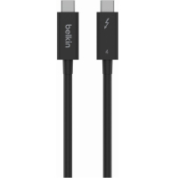 Дата кабель USB-C to USB-C 2.0m Thunderbolt 4 40Gbps 100w black Belkin (INZ002BT2MBK)