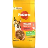 Сухий корм для собак Pedigree для малих порід з яловичиною та овочами 12 кг (5998749120910)